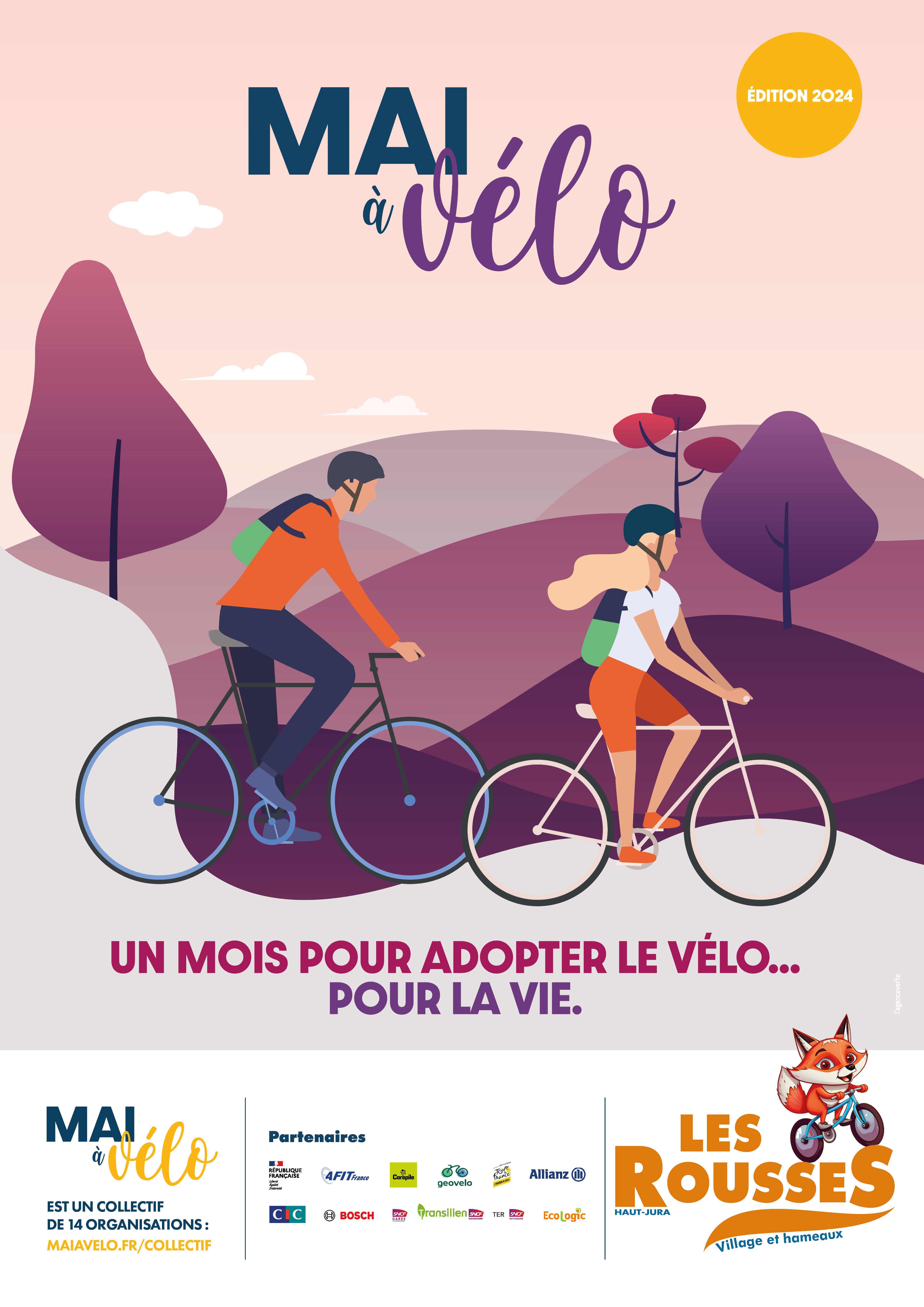 Rejoignez la communauté "Les Rousses" dans l'application GéoVélo pour participer au Challenge "Mai à Vélo"